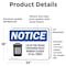 Signmission Lid Trash Container Remain Closed All Times, 24 in W x Rectangle, Vinyl Decal OS-2PACK-NS-D-1824-L-15883 - alternate 3